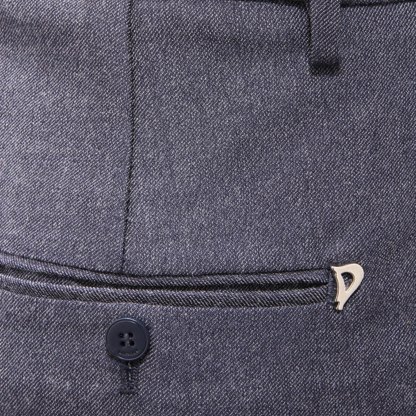 1511AI pantalone donna DONDUP women wool blend trouser blue