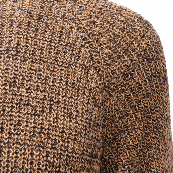 1520AG maglione uomo IMPERIAL brown/black cotton blend sweater man