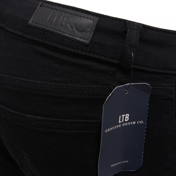 1527AB pantalone donna LTB SLIM STRAIGHT RAGULAR BLACK denim jeans woman