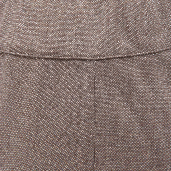 1547AI pantalone donna D. EXTERIOR woman wool blend trouser lurex brown