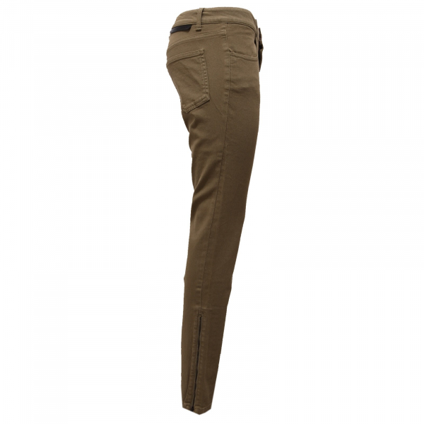 1560AB pantalone donna STELLA McCARTNEY GREEN denim jeans woman