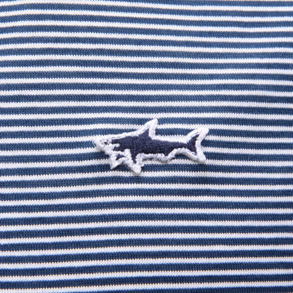 1568AH maglia uomo PAUL&SHARK blue/white stripes t-shirt man