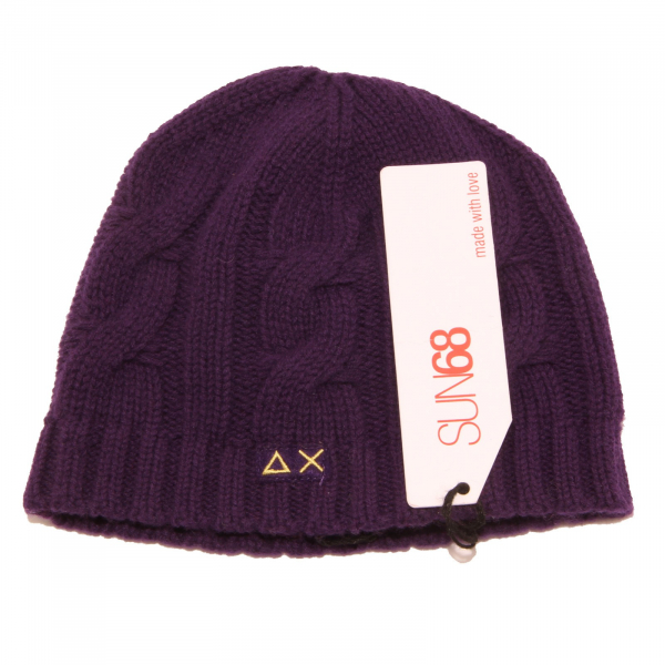 1575S cuffia bimbo/bimba SUN 68 lana viola hat wool kid