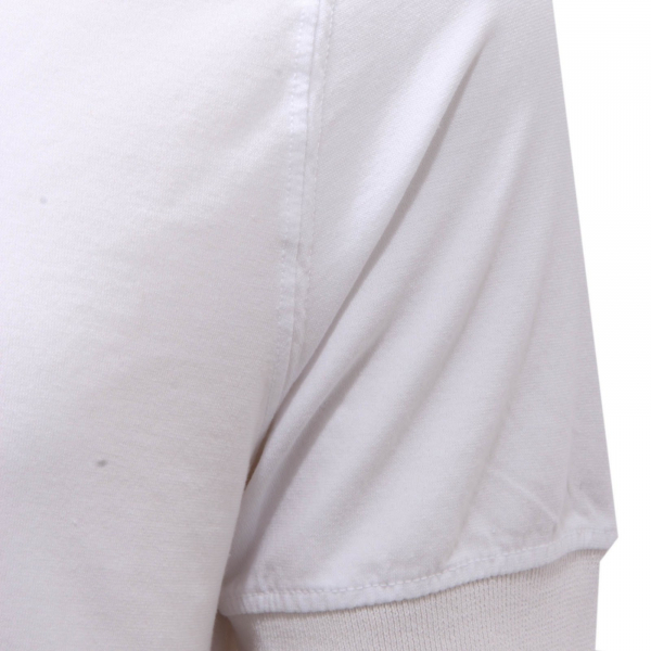 1587AH polo uomo ALPHA STUDIO white cotton polo shirt man