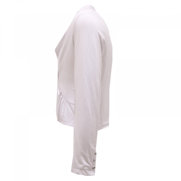 1693T giacca bimba girl ARMANI JUNIOR jersey white jacket