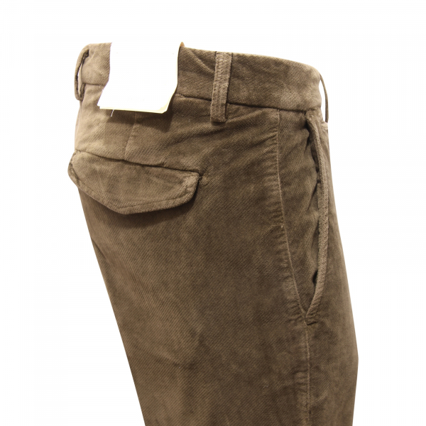1594AV PANTALONE UOMO BRIGLIA MAN VELVET TROUSERS GREEN
