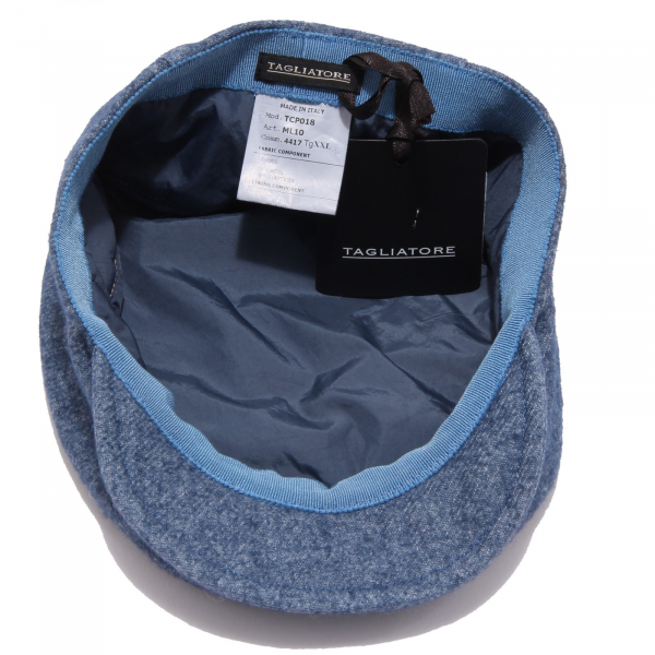 1599S coppola bimbo TAGLIATORE cappello lana blu hat kid