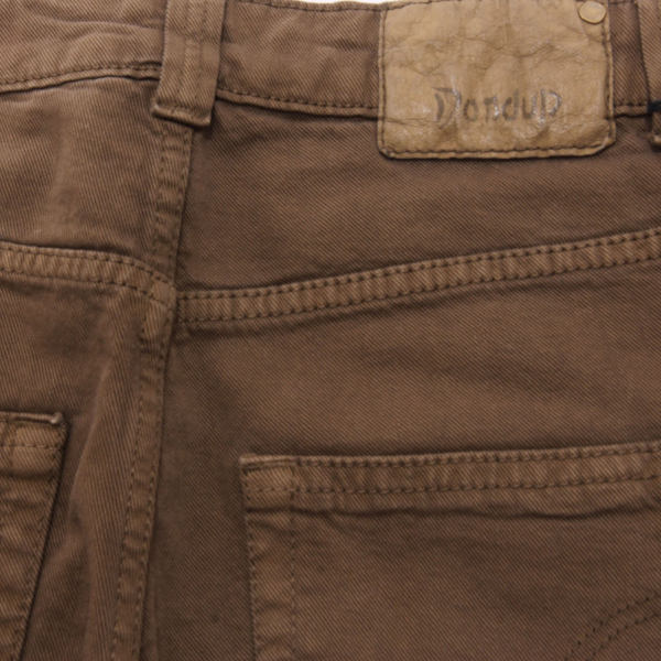 1612AD pantalone donna DONDUP green denim garment dyed trouser jeans women