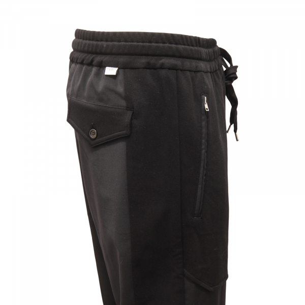 1624AR pantalone uomo PAOLO PECORA man trousers black