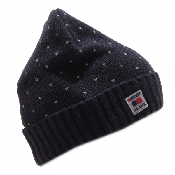 1624W cuffia bimbo RSPORT wool blend blue hat kid