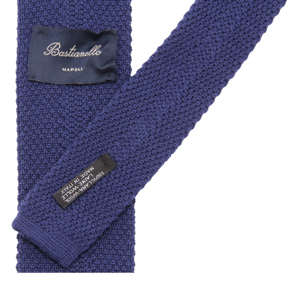 1632AU CRAVATTA TRICOT UOMO BASTIANELLO MAN 6 CM WOOL TIE 