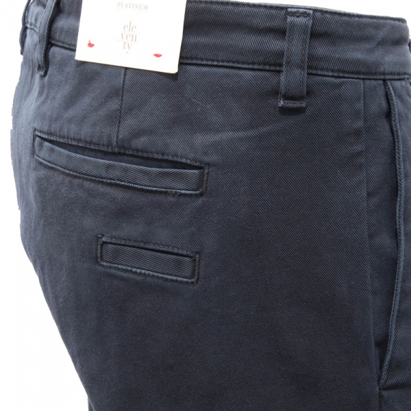 1643AI pantalone uomo ELEVENTY PLATINUM men cotton blue trouser