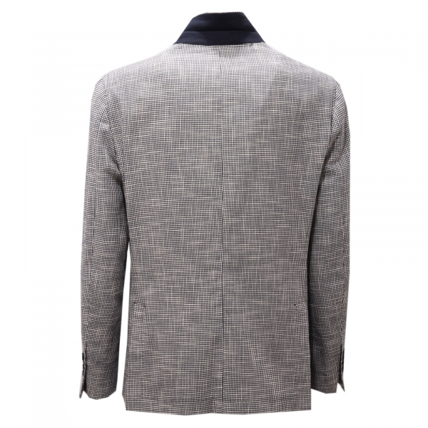 1673AG giacca uomo BASTIANELLO blue/white pied de poule jacket man