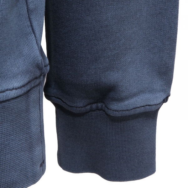 1727AL felpa uomo FRADI man washed vintage effect cotton sweatshirt blue