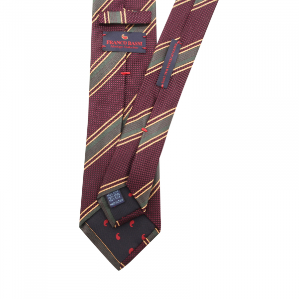 1728AU cravatta uomo FRANCO BASSI man 7 cm silk tie