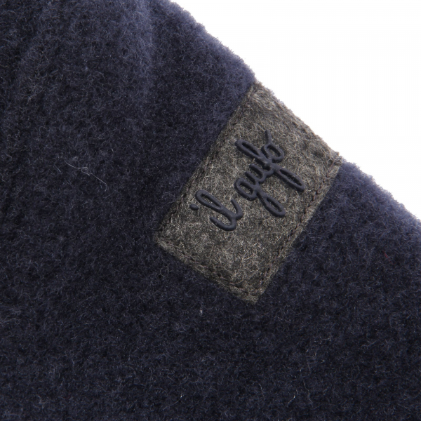 1729AF montgomery bimbo boy IL GUFO blue fleece/wool jacket coat kid