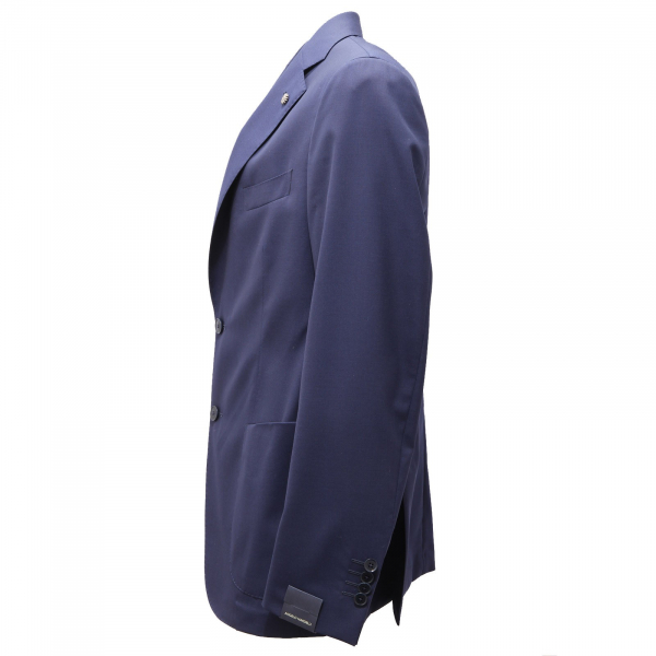 1736AG giacca uomo ANGELO NARDELLI blue light wool jacket man