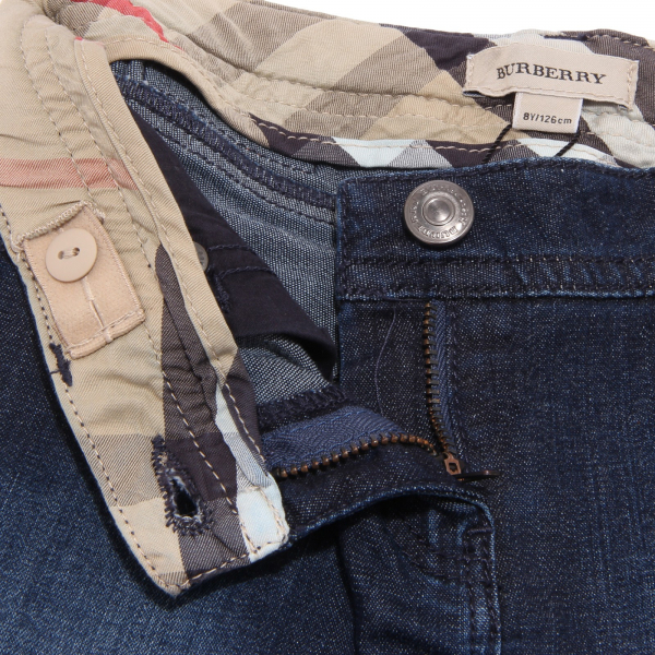1738S jeans bimba BURBERRY blu denim pantaloni pant trouser kid