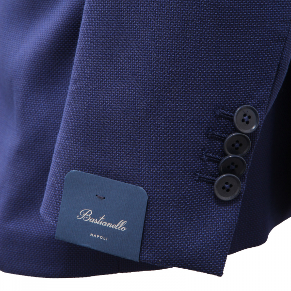 1746AG giacca uomo BASTIANELLO ANGELO NARDELLI blue wool textured jacket man