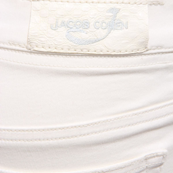1747AB (NO FOULARD) pantalone donna JACOB COHEN IVORY VINTAGE trouser woman