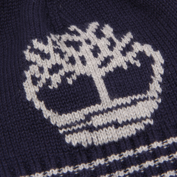 1748W cuffia bimbo TIMBERLAND cotton blue beanie hat boy