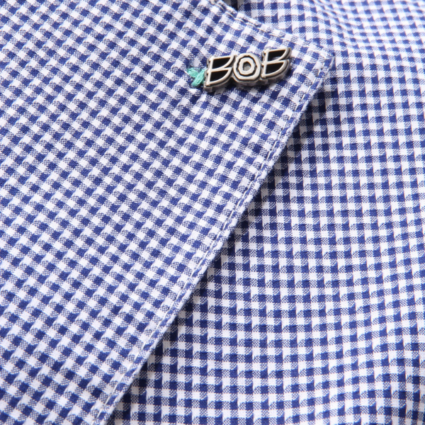 1775AG giacca uomo BOB blue/white pied de poule cotton jacket man