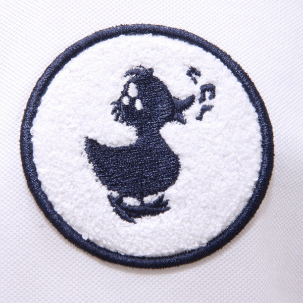 1795AH polo uomo SAVE THE DUCK white piquet cotton polo shirt man