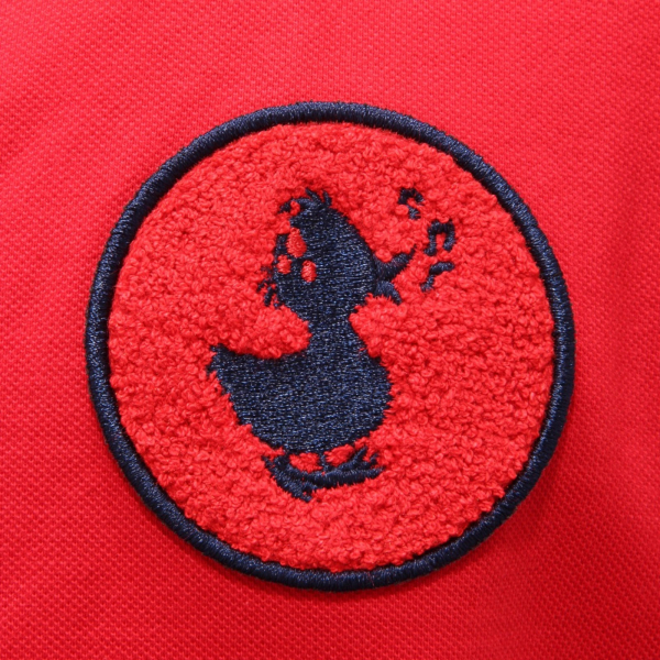1800AH polo uomo SAVE THE DUCK red piquet cotton polo shirt man