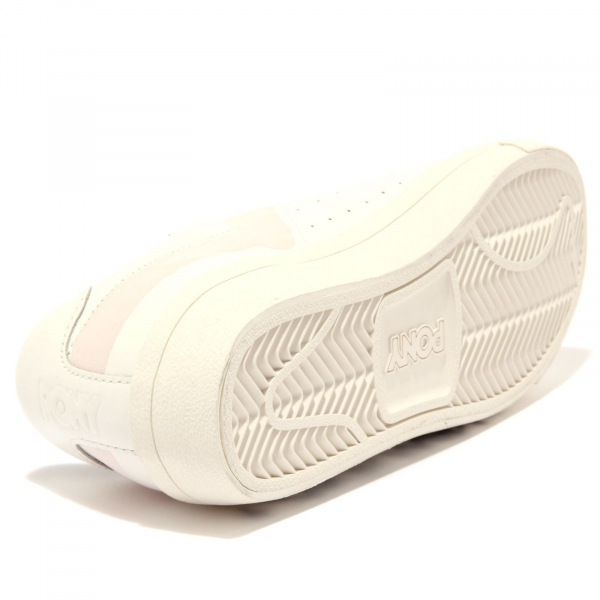 1808AC sneaker donna PONY TOP STAR off white/pink shoe woman