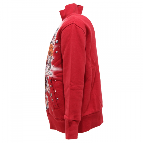 1819T felpa bimbo rosso scuro MAUI & SONS felpe kid sweatshirt