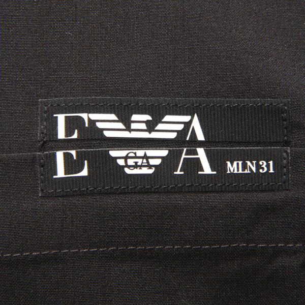 1833AS polo uomo EMPORIO ARMANI man wool polo shirt black
