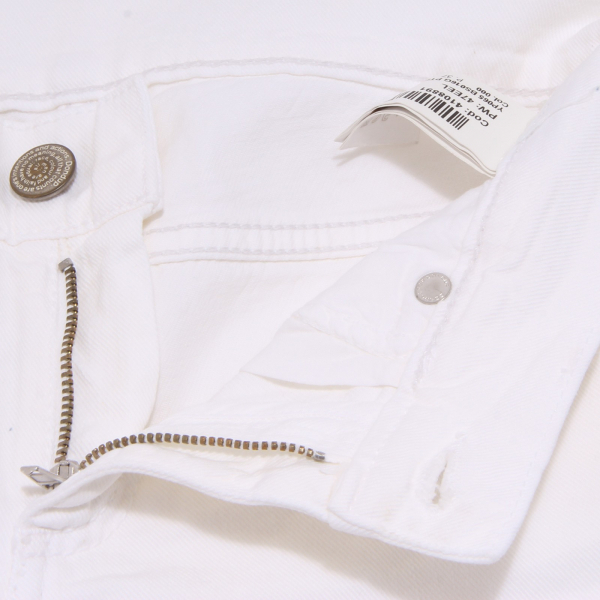1857S  jeans bimba DONDUP pantalone capri bianco trouser pant kid