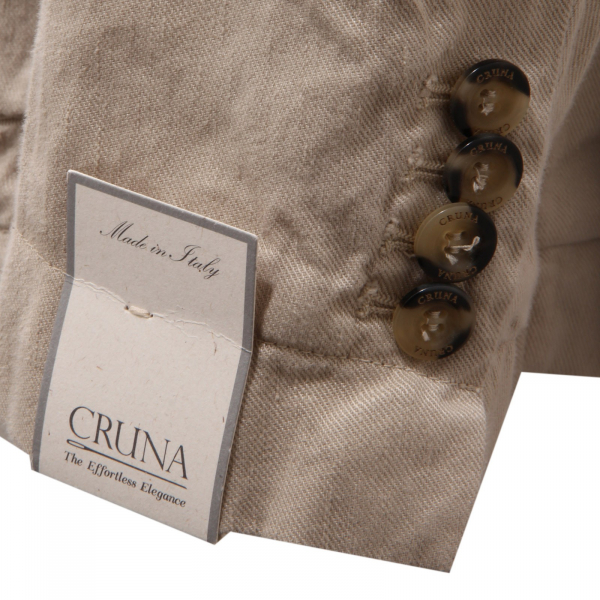 1859AG giacca uomo CRUNA beige linen/cotton vintage style jacket man