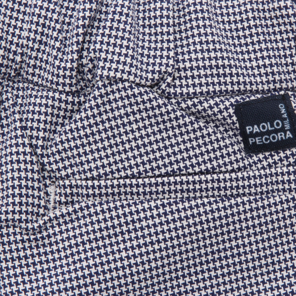 1872AF bermuda bimbo BOY PAOLO PECORA piede de poule short cotton