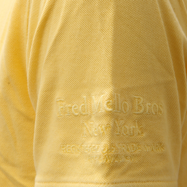 1882AE maglia uomo FRED MELLO cotton yellow polo man