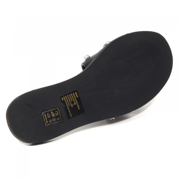 1884J ciabatta donna black STEVE MADDEN eco leather strass slipper woman
