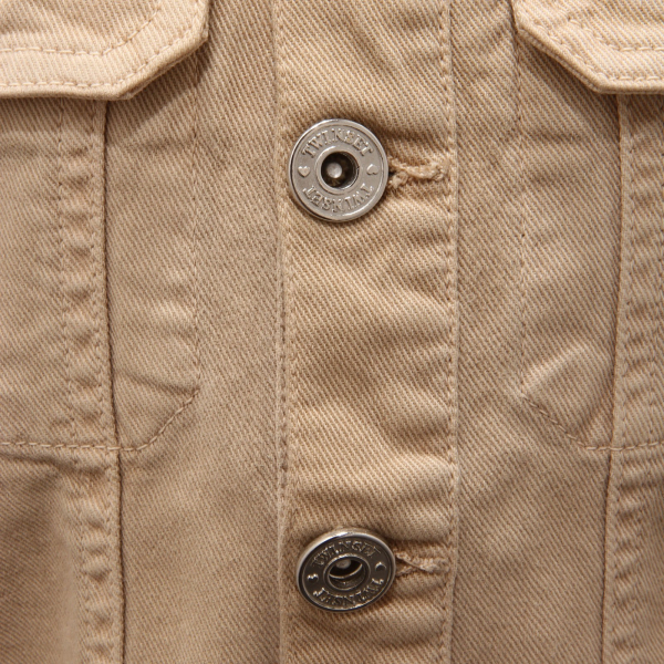 1902AD giacca bimba GIRL TWIN-SET denim dark beige jacket kids