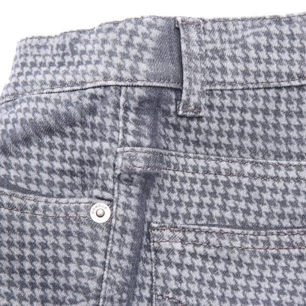 1905AF jeans bimba GIRL DONDUP RITCHIE grey piede de poule trouser