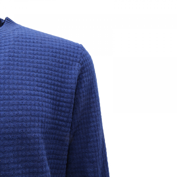 1908AZ MAGLIONE UOMO BROOKSFIELD MAN WOOL SWEATER BLUE