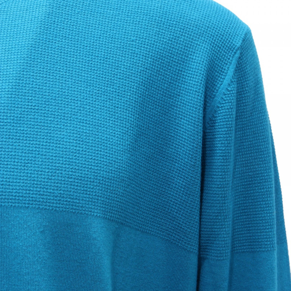1918AH maglione uomo PAOLO PECORA turquoise cotton sweater man