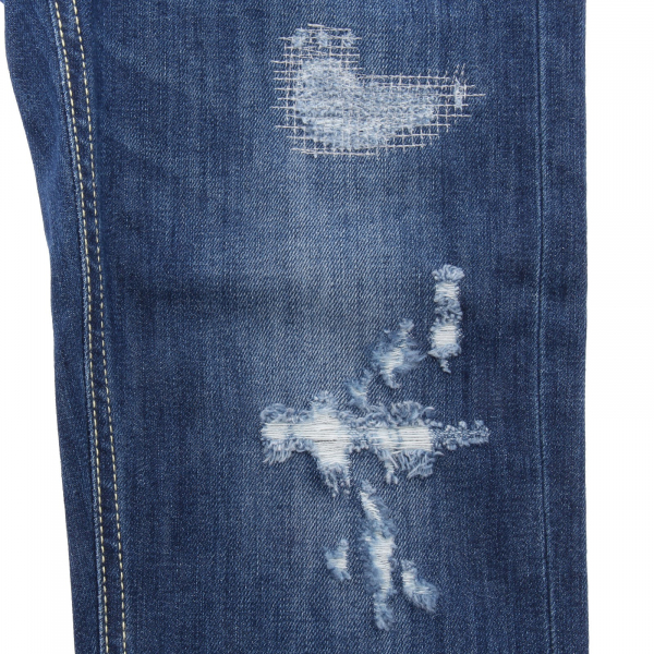 1922AF jeans bimba GIRL DONDUP blue denim abraded pant trouser