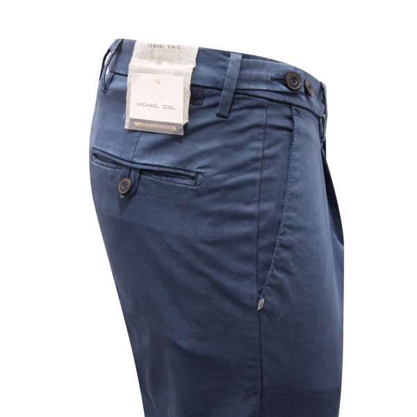 1935AU pantalone uomo MICHAEL COAL SLIM FIT man trousers blue