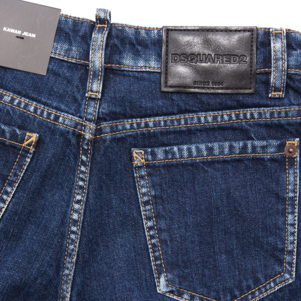 1940AF jeans bimba GIRL DSQUARED2 KAWAII blue denim pant trouser