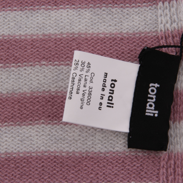 1942AC sciarpa donna TONALI wool/cashmere pink/grey scarf women