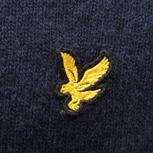 1981AV MAGLIONE UOMO LYLE&SCOTT MAN WOOL BLEND SWEATER BLUE