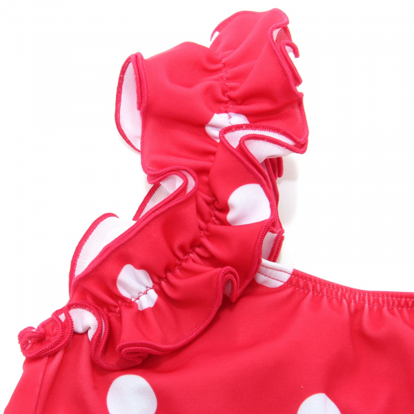 1982AF costume bimba girl DOU DOU red polka dot swimwear kid