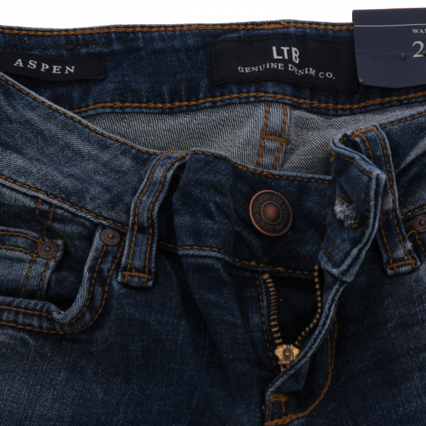 1989AB  pantalone donna LTB SLIM STRAIGHT blue denim jeans woman