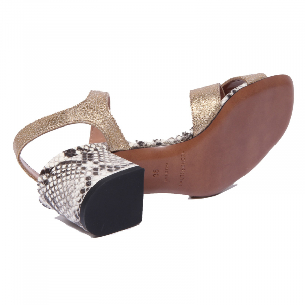 2013J sandalo donna bronze/off white L'AUTRE CHOSE washed/crakle shoe woman