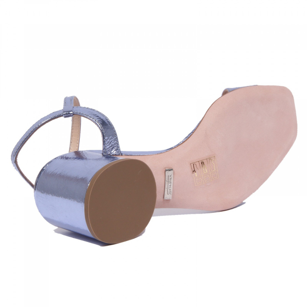 2025J sandalo donna SEBASTIAN patent leather blue lilac sandal woman