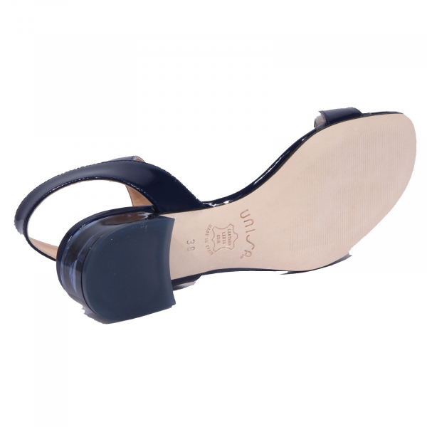 2050J sandalo donna blue UNISA DONOVA patent/plexi shoe sandal woman